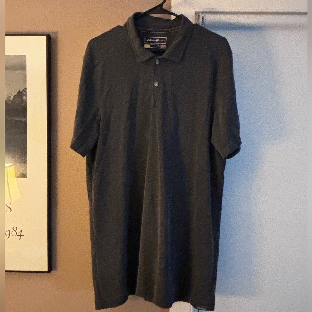 Eddie Bauer, gray, Travel/travel, polo shirt.